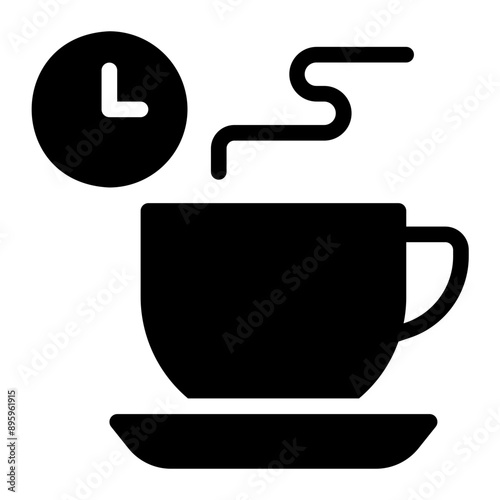 coffee break glyph icon