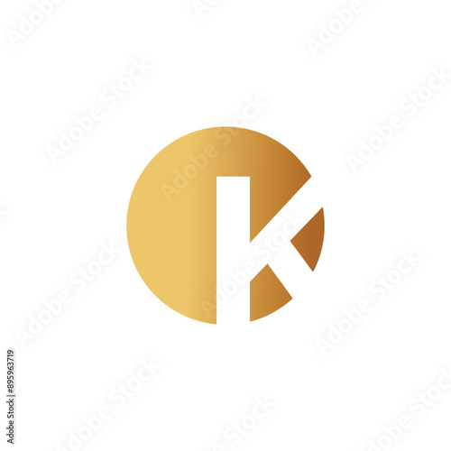 Letter K logo design vector with universal form and creative idea icon