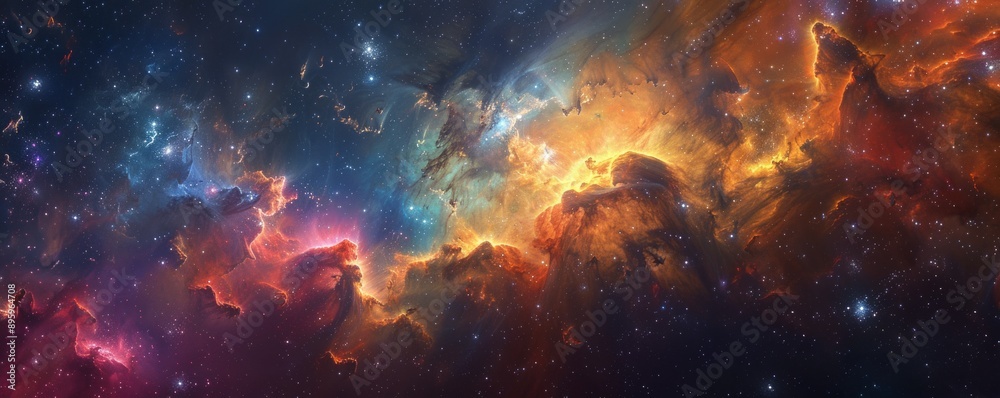 Cosmic Journey Through the Nebula, 4K hyperrealistic photo Cosmic Journey Through the Nebula, 4K hyperrealistic photo