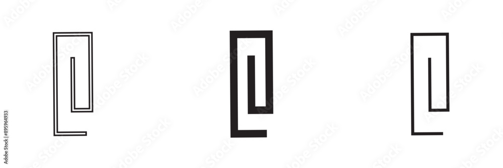 paper clip icon on a white background
paper clip icon on a white background