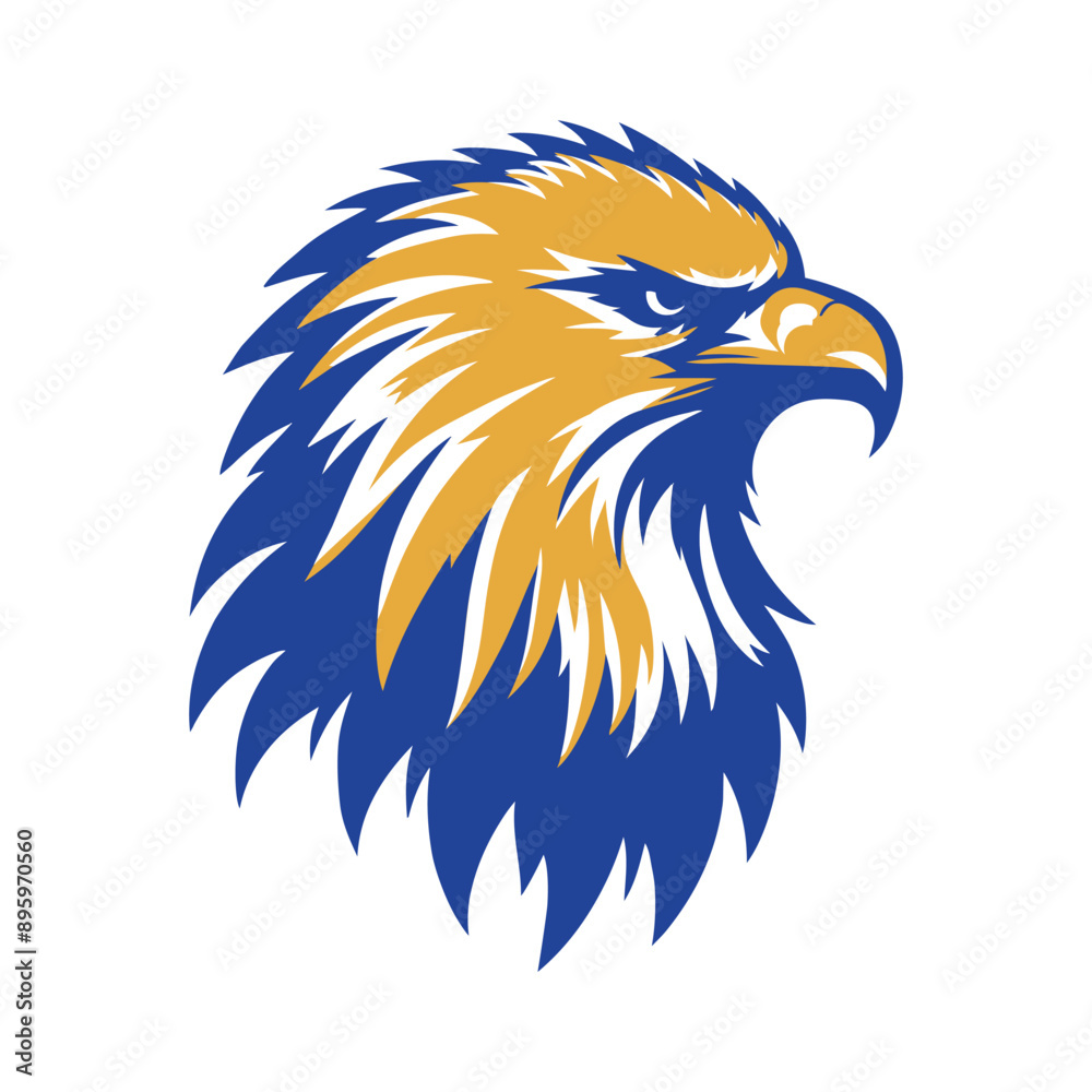 Fototapeta premium Eagle head silhouette Vector Illustration