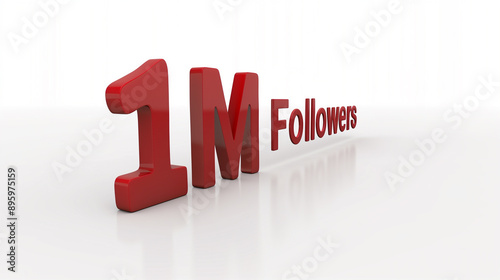 1 million social media followers graphic banner ready to use 