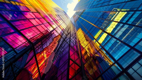 Modern Architecture with Vivid Reflections