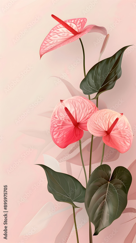 Blank paper with background illustration Blank paper with background illustration