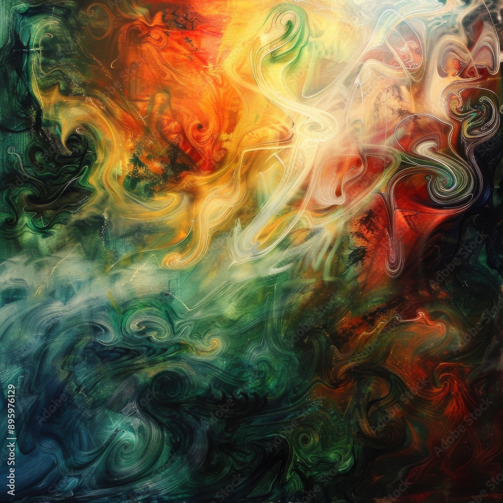 Abstract Cosmic Swirls