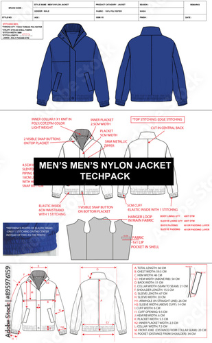 MEN’S NYLON JACKET TECH PACK