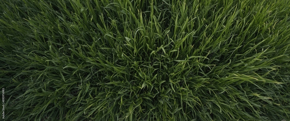 Top View of Green Grass with Sparse Patches. Top View of Green Grass with Sparse Patches.