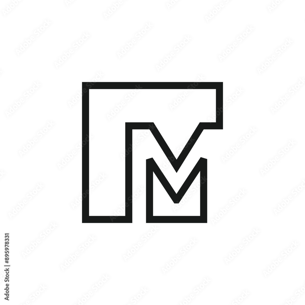 Letter M logo design vector with universal form and creative idea icon Letter M logo design vector with universal form and creative idea icon