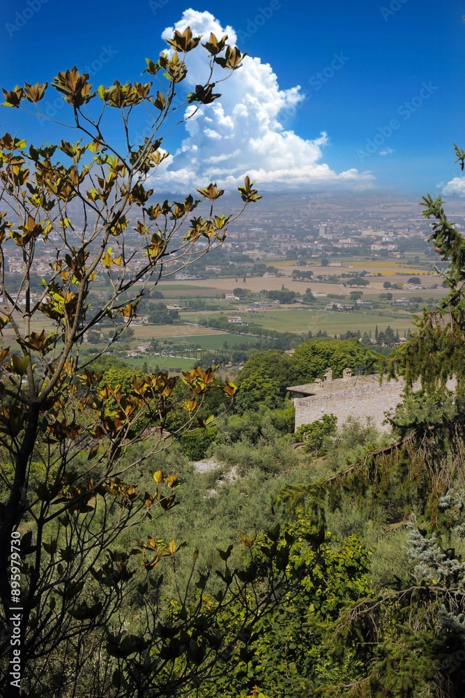 Fotografie Veduta della campagna umbra in centro Italia