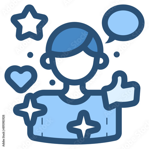 man content creator icon