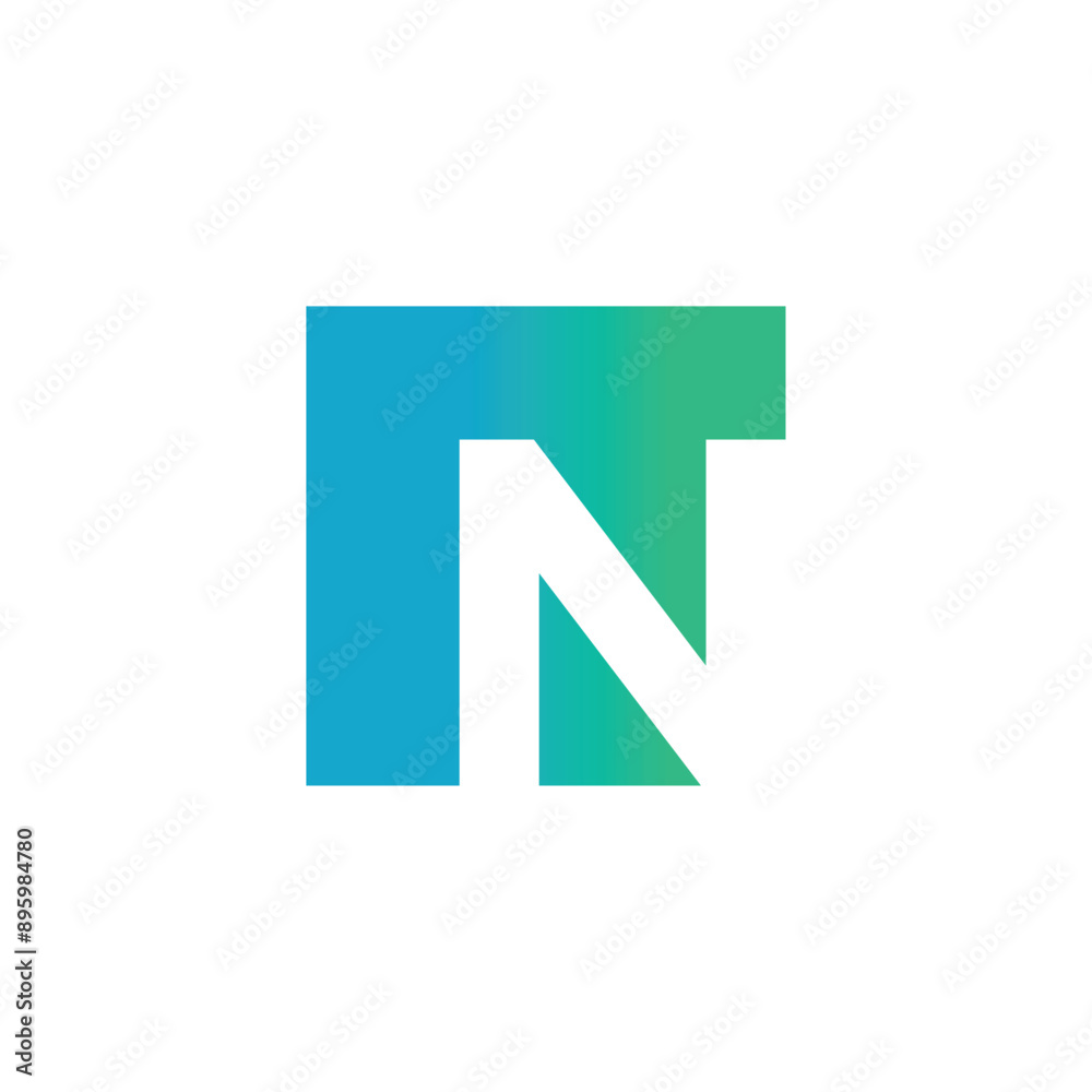 Letter N logo design vector with universal form and creative idea icon