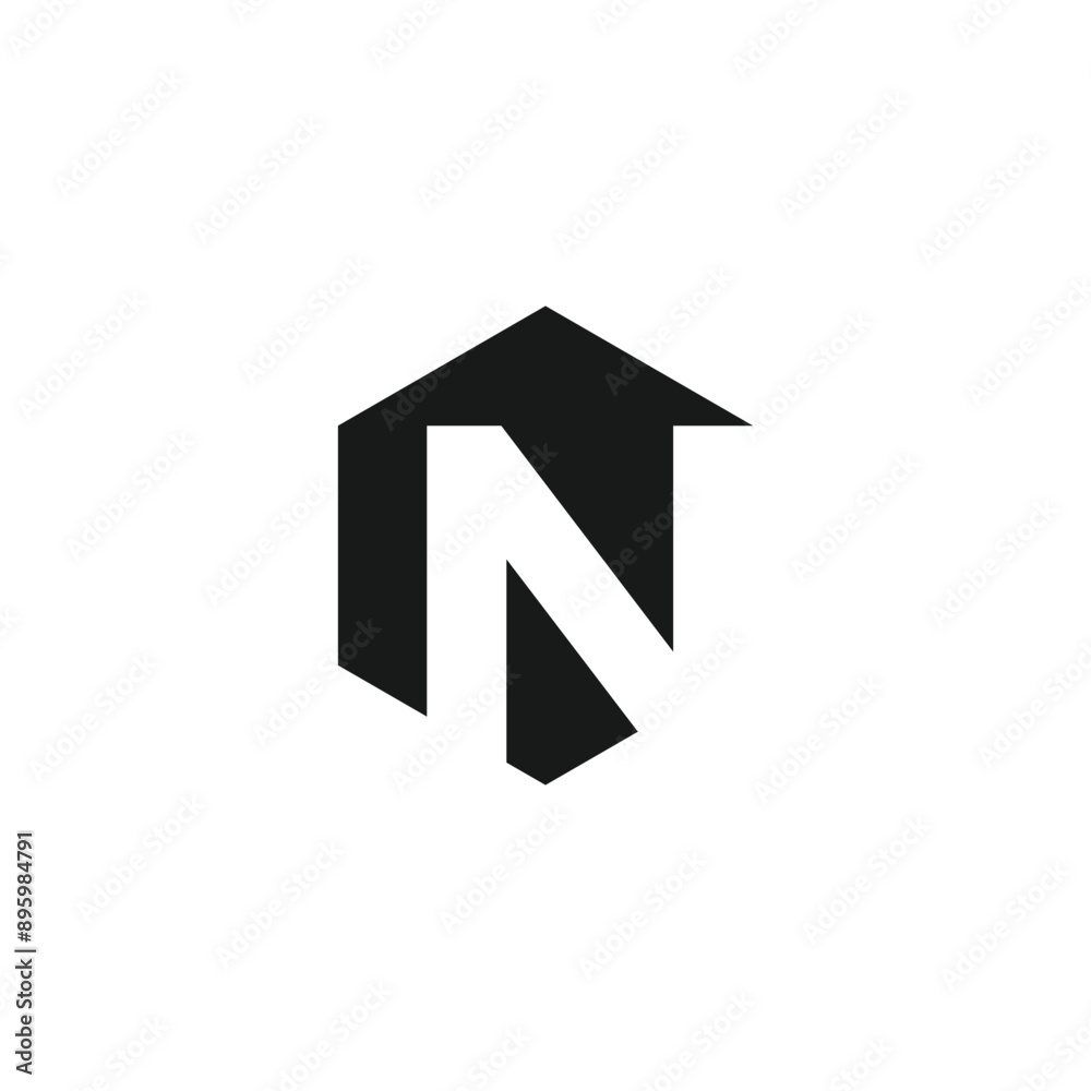 Letter N logo design vector with universal form and creative idea icon Letter N logo design vector with universal form and creative idea icon