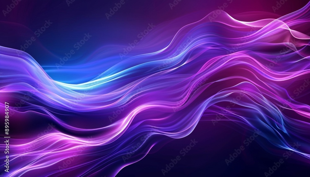 Abstract Blue and Purple Fluid Wave Design with Textured Patterns and Luminous Highlights, Digital Background, Copy Space Abstract Blue and Purple Fluid Wave Design with Textured Patterns and Luminous Highlights, Digital Background, Copy Space