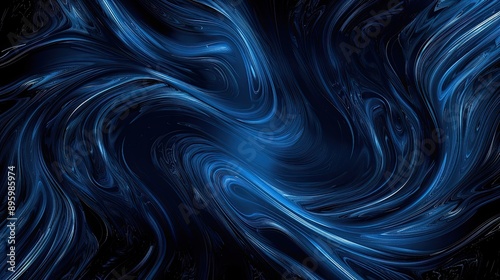 Abstract blue swirls with s...