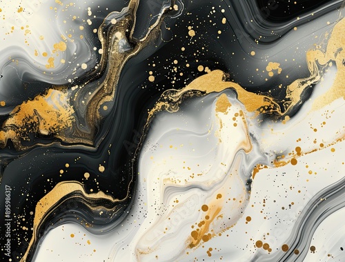Abstract wave lines backgro...