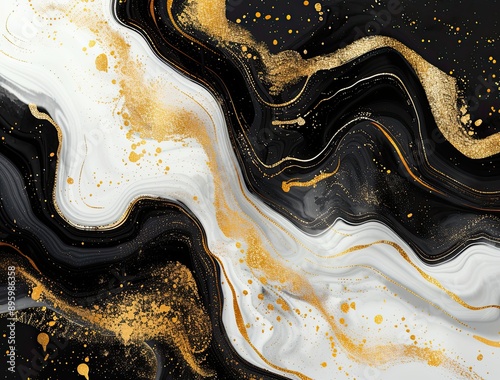 Abstract wave lines backgro...
