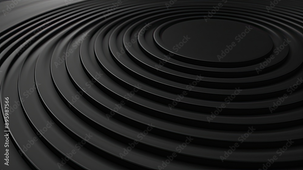 Black background with a gray spiral pattern Black background with a gray spiral pattern