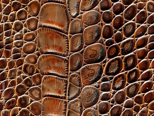 Close up view of brown croc...