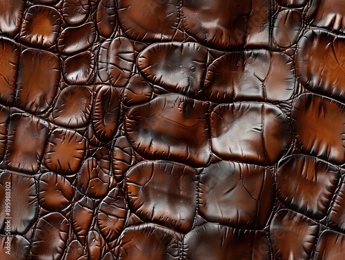 Close up view of brown croc...