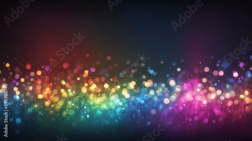 colorful bokeh lights abstract background design