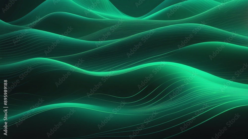 green wave lines abstract background design green wave lines abstract background design