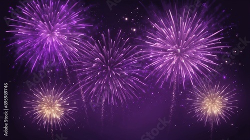 purple fireworks burst abstract background design
