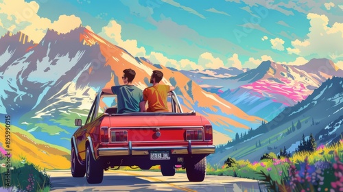 Scene is romantic and adventurous
