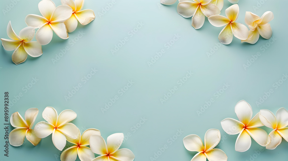 Plumeria flower pattern background illustration Plumeria flower pattern background illustration
