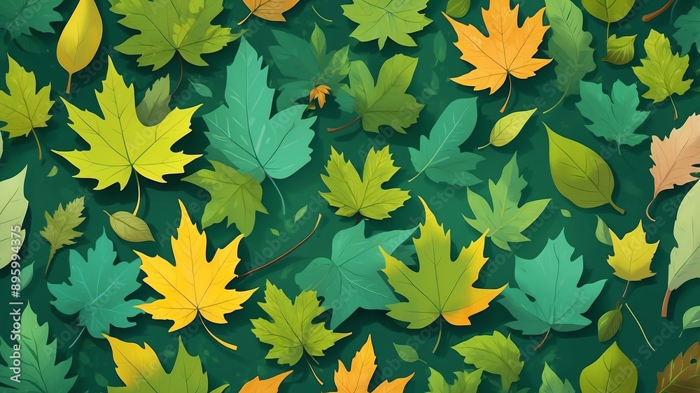 green autumn foliage abstract background design green autumn foliage abstract background design