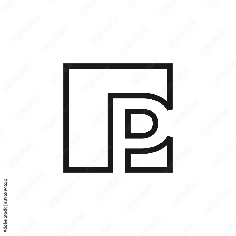Letter P logo design vector with universal form and creative idea icon Letter P logo design vector with universal form and creative idea icon