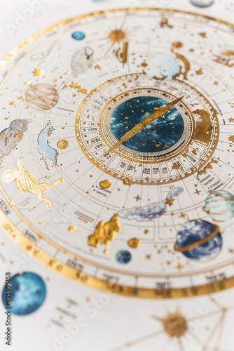 Astrology. Astro Astrologer calculates natal chart makes forecast of fate Tarot cards, Fortune telling on tarot cards magic crystal, occultism, Esoteric background. Fortune telling,tarot predictions