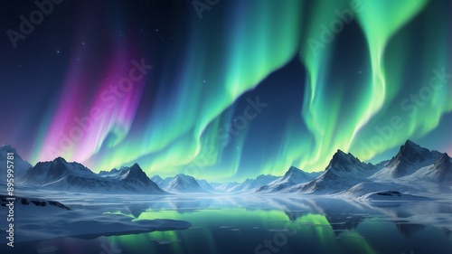 white aurora borealis abstract background design