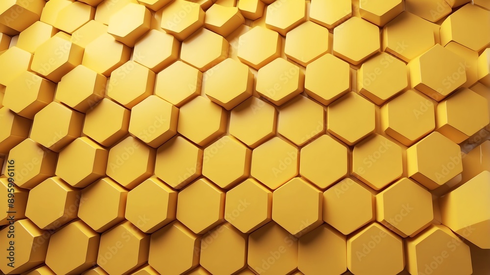 yellow hexagon pattern abstract background design