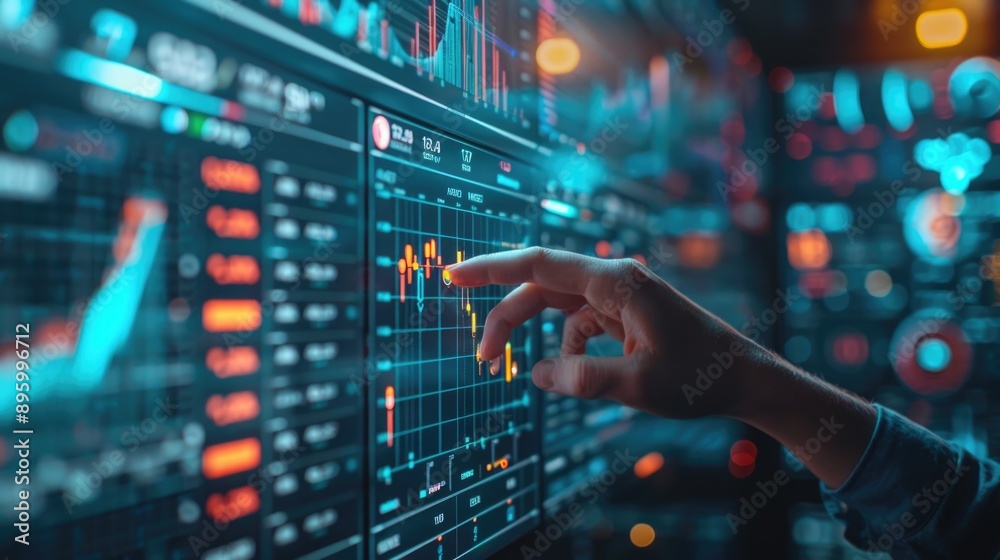 Analyzing Stock Market Trends: Financial Analyst Utilizing Digital Dashboard for Investment Insights Analyzing Stock Market Trends: Financial Analyst Utilizing Digital Dashboard for Investment Insights