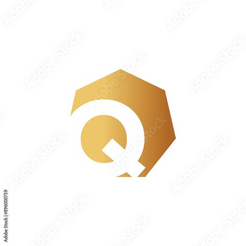 Letter Q logo design vector with universal form and creative idea icon