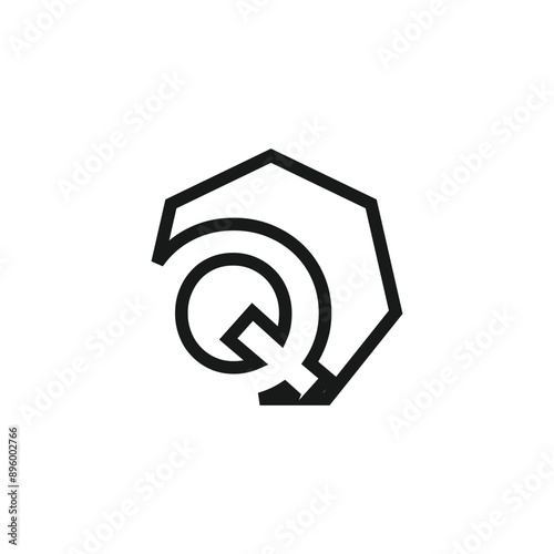 Letter Q logo design vector with universal form and creative idea icon