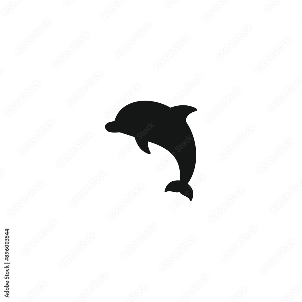 Fototapeta premium Dolphin icon vector. EPS 10 editable vector