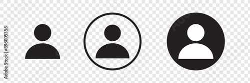 User icon in flat style, Person icon, User icon for web site, User icon vector illustration 888