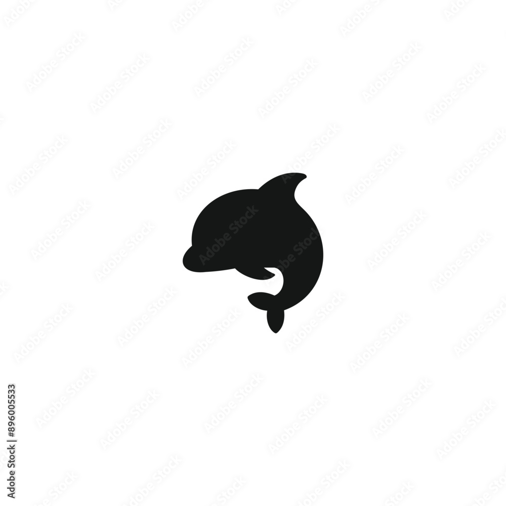Dolphin icon vector. EPS 10 editable vector Dolphin icon vector. EPS 10 editable vector