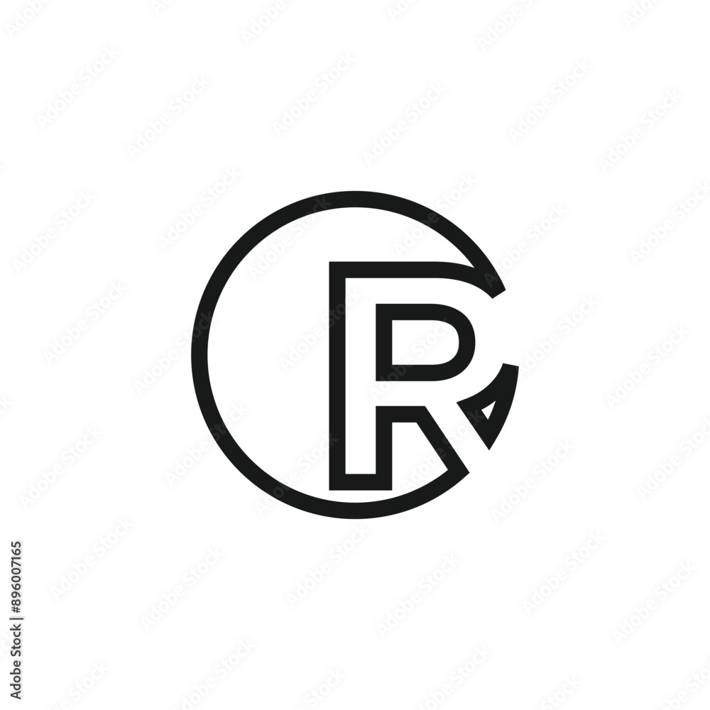 Letter R logo design vector with universal form and creative idea icon Letter R logo design vector with universal form and creative idea icon