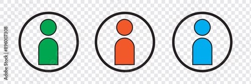 User profile login or access authentication icon vector illustration image888
