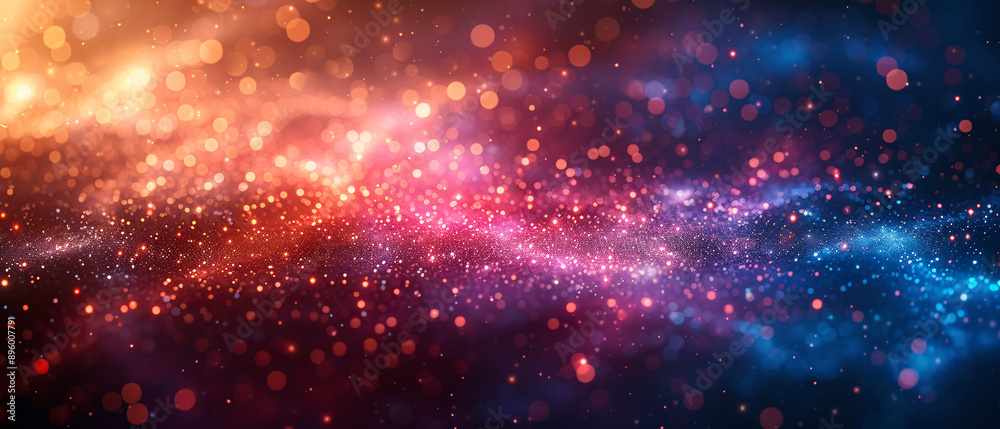 Abstract Glittering Background with Warm and Cool Colors Abstract Glittering Background with Warm and Cool Colors