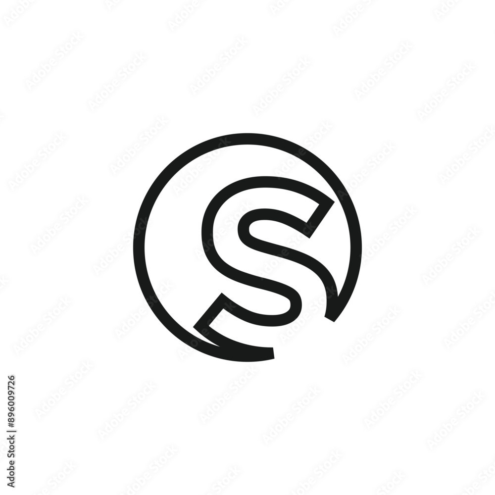 Letter S logo design vector with universal form and creative idea icon Letter S logo design vector with universal form and creative idea icon