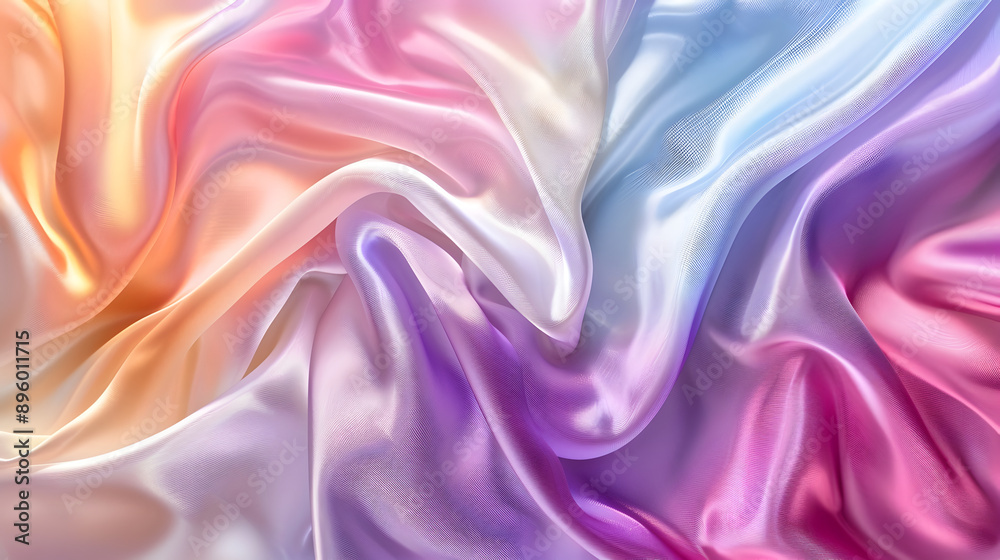 Obraz premium Smooth satin material background illustration