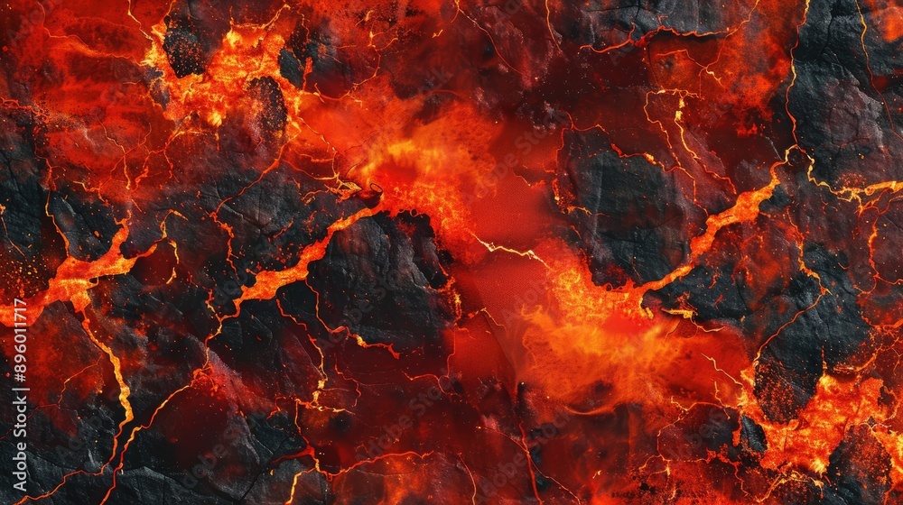 Red-hot lava background, molten rock texture, seamless fiery pattern, volcanic magma flow, inferno of flames and cracks Red-hot lava background, molten rock texture, seamless fiery pattern, volcanic magma flow, inferno of flames and cracks