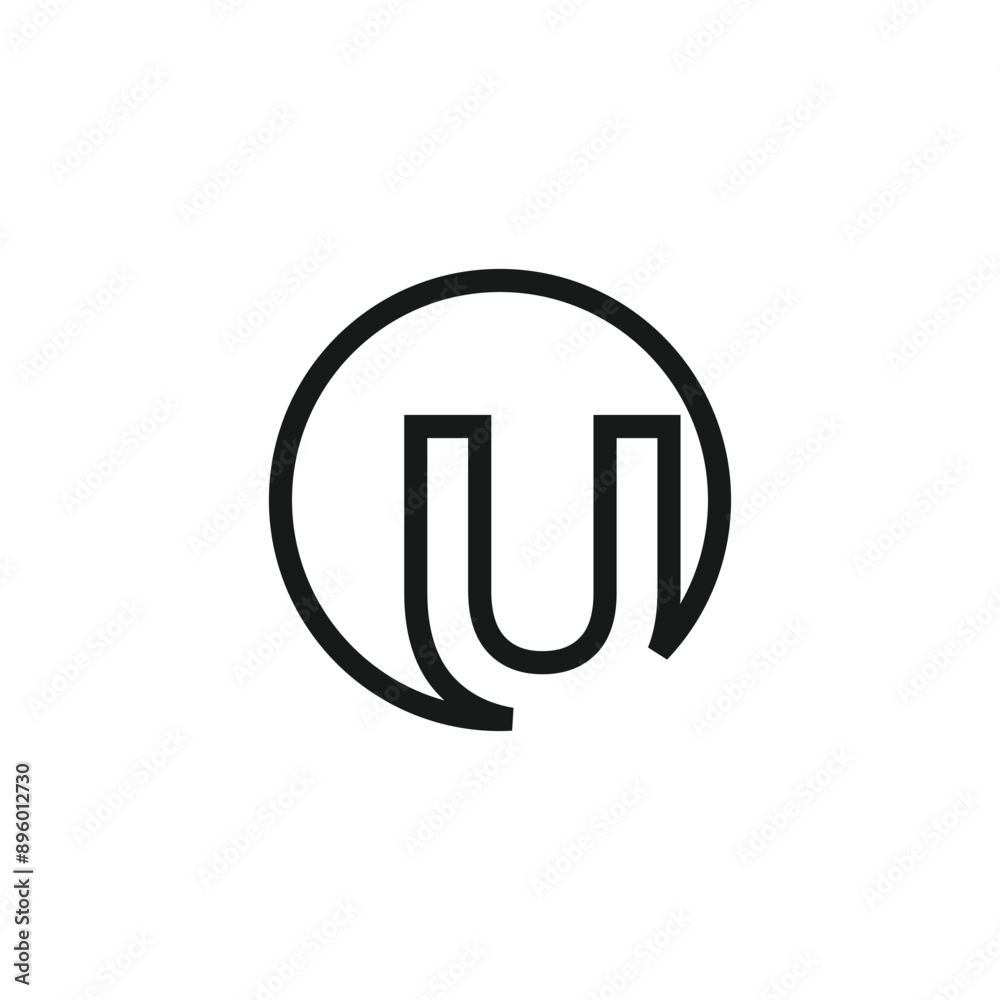 Letter U logo design vector with universal form and creative idea icon Letter U logo design vector with universal form and creative idea icon