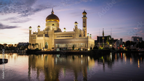 The architecture of Bandar Seri Begawan in Brunei photo