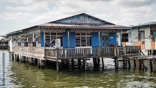 The architecture of Bandar Seri Begawan in Brunei photo