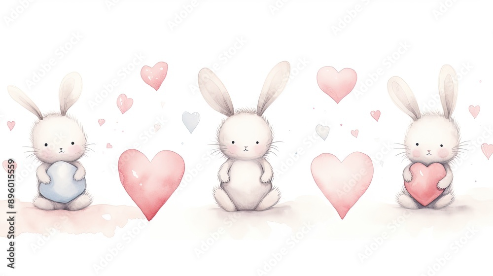 easter bunny with eggs easter bunny with eggs