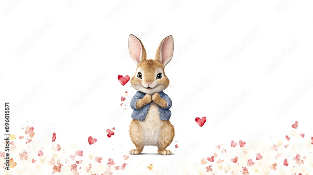 A cute rabbit A cute rabbit